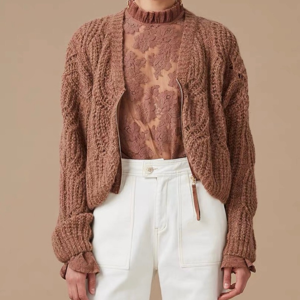 Caramel oversized sweater/cardigan